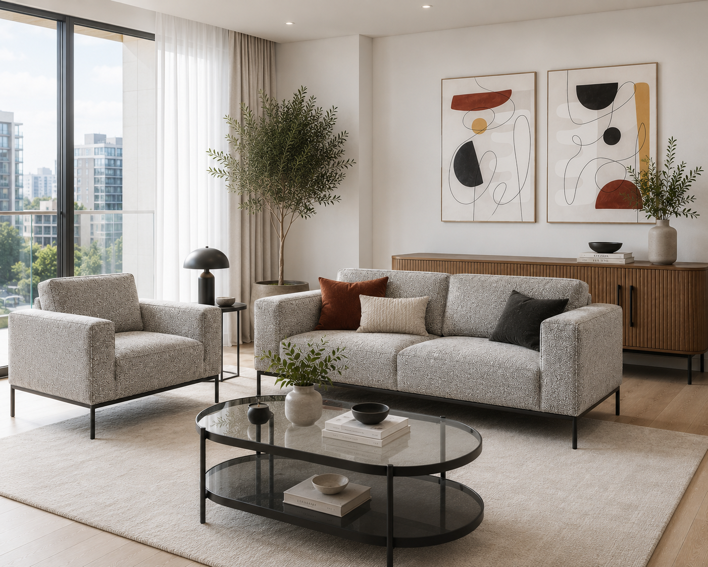 Isabelle Grey Armchair