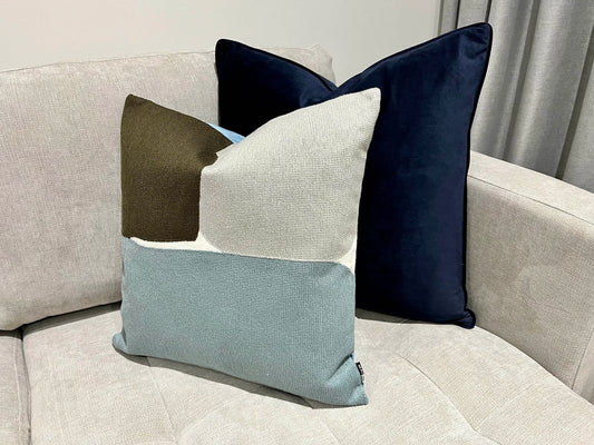 Blue & Grey Cushion Set