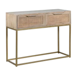 Cane Console Table