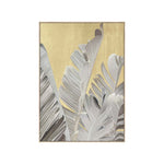 Golden Palms Framed Canvas