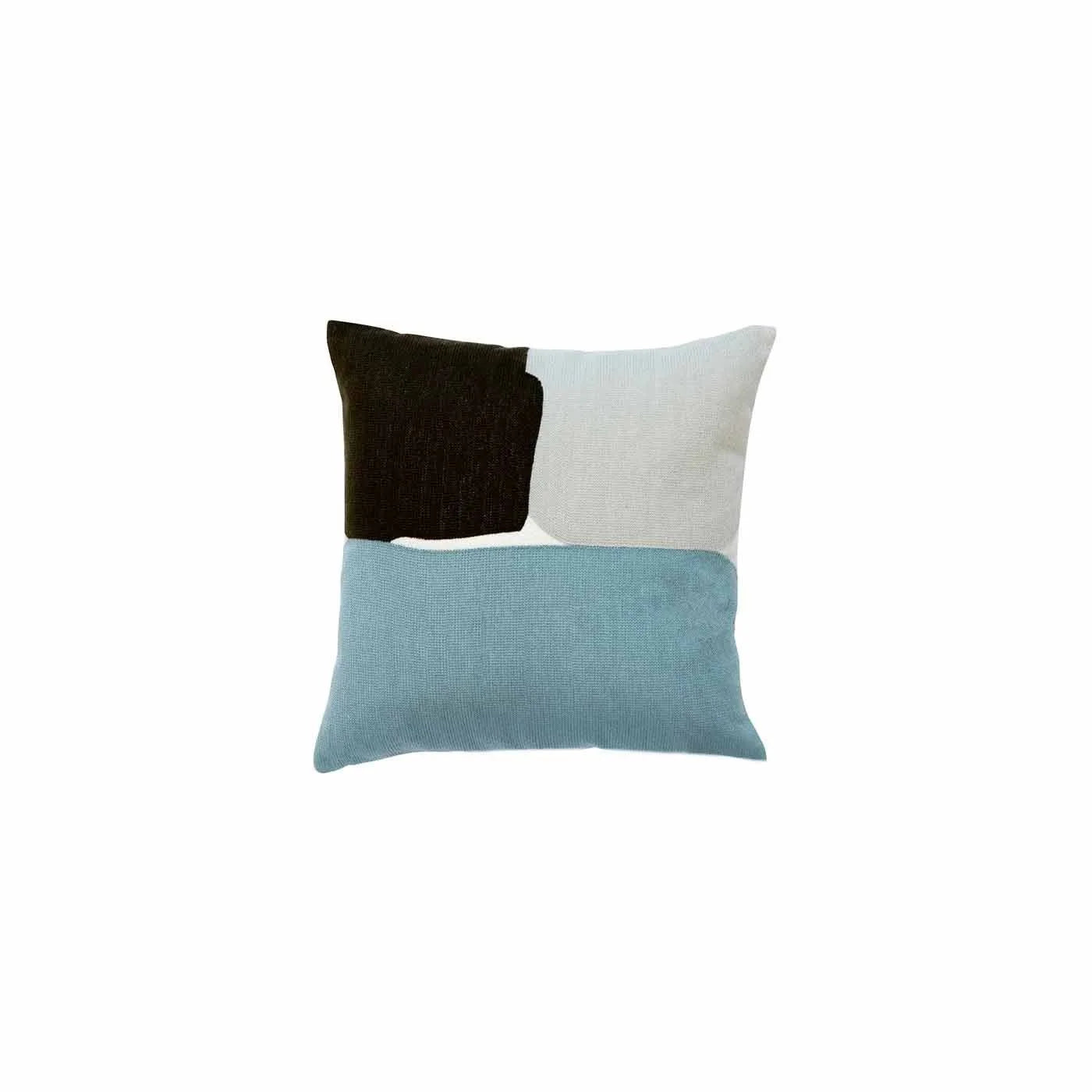Blue & Grey Cushion & Bedspread Pack