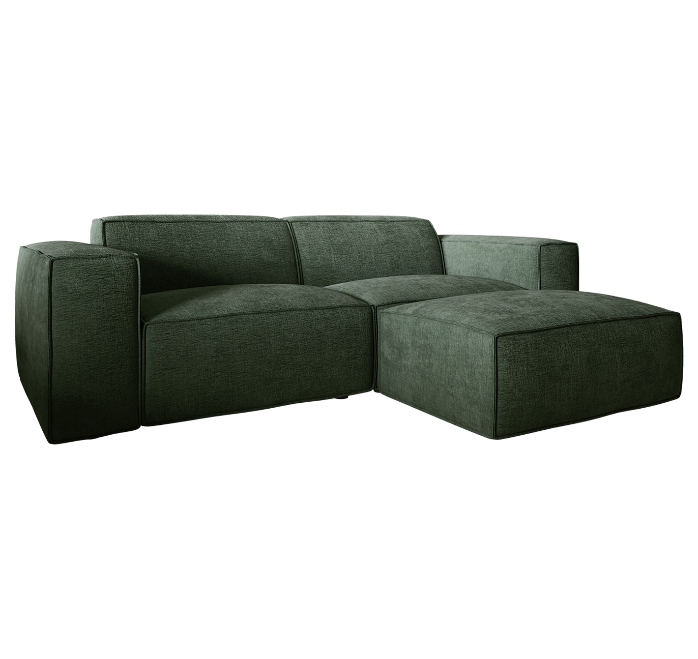 Birmingham 3 Seater Plus Chaise Green